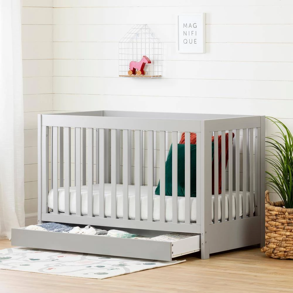 Cookie Soft Gray Crib by South Shore 2 Cookie Soft Gray Crib by South Shore - Image 2