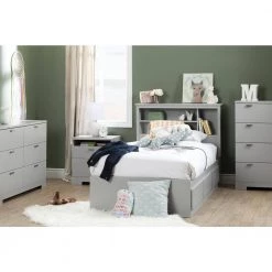 Reevo Soft Gray Twin Kids Headboard by South Shore -South Shore Shop soft gray south shore kids headboards 10579 31 1000