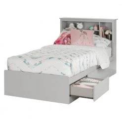 Reevo Soft Gray Twin Kids Headboard by South Shore -South Shore Shop soft gray south shore kids headboards 10579 44 1000