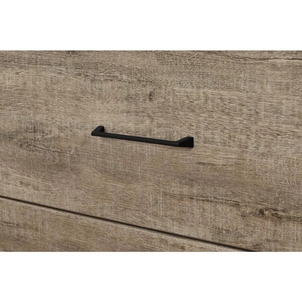 Valet 4-Drawer Weathered Oak and Ebony Chest of Drawers by South Shore 3 Valet 4-Drawer Weathered Oak and Ebony Chest of Drawers by South Shore - Image 3