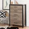 Munich 5-Drawer Weathered Oak Chest of Drawers by South Shore