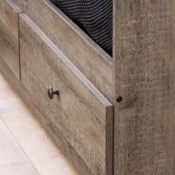 Tassio Weathered Oak Twin Size DayBed with 3 Drawers by South Shore -South Shore Shop weathered oak south shore daybeds 13125 4f 1000