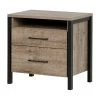 Munich 2-Drawer Weathered Oak Nightstand by South Shore
