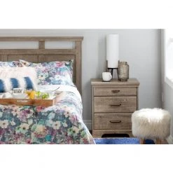 Versa 2-Drawer Nightstand in Weathered Oak by South Shore -South Shore Shop weathered oak south shore nightstands 10555 4f 1000