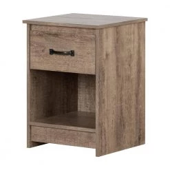 Tassio 1 -Drawer Weathered Oak Nightstand by South Shore