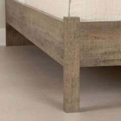 Holland Weathered Oak Queen Size 62.25 in. W Platform Bed by South Shore -South Shore Shop weathered oak south shore platform beds 13263 4f 1000