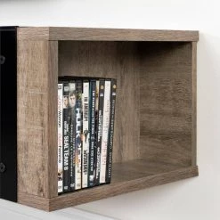 Munich 68 in. Weathered Oak Particle Board Floating TV Stand 68 in. with Adjustable Shelves by South Shore -South Shore Shop weathered oak south shore tv stands 12288 40 1000