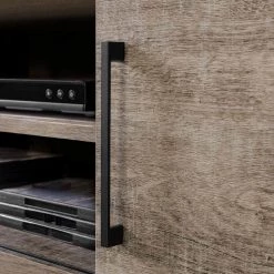 Munich 68 in. Weathered Oak Particle Board Floating TV Stand 68 in. with Adjustable Shelves by South Shore -South Shore Shop weathered oak south shore tv stands 12288 76 1000