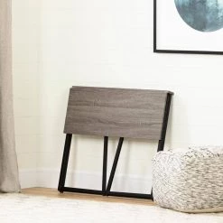 17.7 in. Rectangular Natural White Oak Computer Desks with Folding Capacity by South Shore -South Shore Shop white oak black south shore computer desks 12116 4f 1000