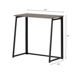 17.7 in. Rectangular Natural White Oak Computer Desks with Folding Capacity by South Shore -South Shore Shop white oak black south shore computer desks 12116 77 1000