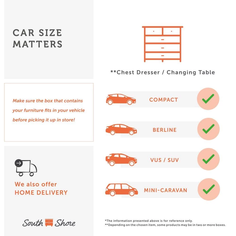 Aviron Seaside Pine Changing Table by South Shore 3 Aviron Seaside Pine Changing Table by South Shore - Image 3