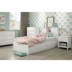 Little Smileys White Twin Kids Storage Bed by South Shore 6 Little Smileys White Twin Kids Storage Bed by South Shore -South Shore Shop white south shore kids beds 10479 4f 1000