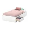 Little Smileys White Twin Kids Storage Bed by South Shore