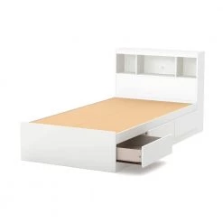 Reevo Pure White Twin Storage by South Shore 10 Reevo Pure White Twin Storage by South Shore -South Shore Shop white south shore kids beds 11250 44 1000