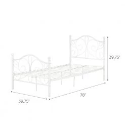 Country Poetry White Twin Bed by South Shore -South Shore Shop white south shore kids beds 12154 44 1000