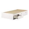 Spark 3-Drawer Twin-Size Storage Bed in Pure White by South Shore