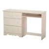 Summer Breeze Desk with 3-Drawer in White Wash by South Shore