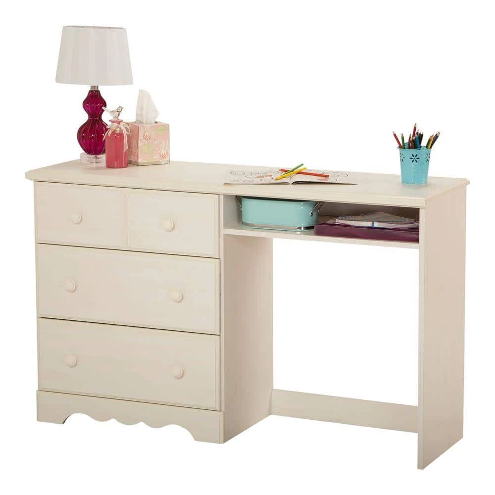 Summer Breeze Desk with 3-Drawer in White Wash by South Shore 3 Summer Breeze Desk with 3-Drawer in White Wash by South Shore - Image 3