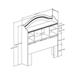 Summer Breeze White Wash Twin Kids Headboard by South Shore -South Shore Shop white wash south shore kids headboards 3210098 44 1000