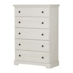 Avilla 5-Drawer Winter Oak Chest of Drawers by South Shore -South Shore Shop winter oak south shore chest of drawers 10245 c3 1000