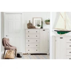 Lilak Door Chest with 5 Drawers Winter Oak (48.75 in. H x 47 in W.) by South Shore -South Shore Shop winter oak south shore chest of drawers 12756 fa 1000
