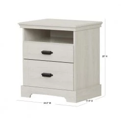 Avilla 2-Drawer Winter Oak Nightstand by South Shore 12 Avilla 2-Drawer Winter Oak Nightstand by South Shore -South Shore Shop winter oak south shore nightstands 10247 40 1000