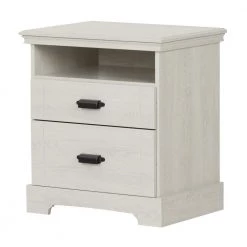 Avilla 2-Drawer Winter Oak Nightstand by South Shore