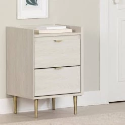 Hype 2-Drawer Winter Oak Nightstand 28.5 in. H x 19.25 in. W x 16.25 in. D by South Shore -South Shore Shop winter oak south shore nightstands 13531 4f 1000